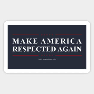 Make America Respected Again Sticker